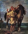 Marocan and his Horse Romantic Eugene Delacroix